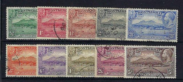 Image of Montserrat SG 84/93 FU British Commonwealth Stamp